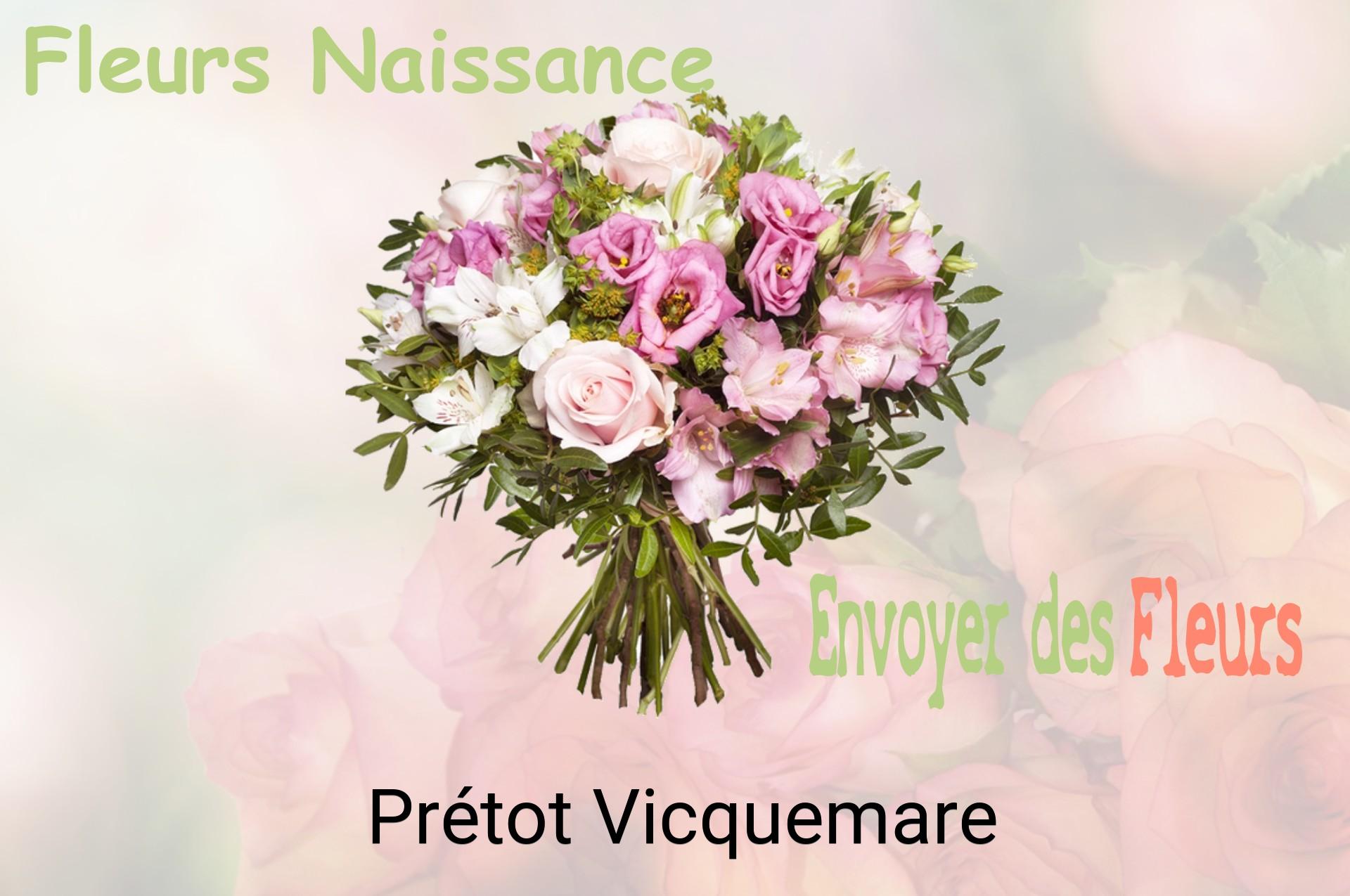 Bouquet de fleurs de naissance livré à Prétot-Vicquemare